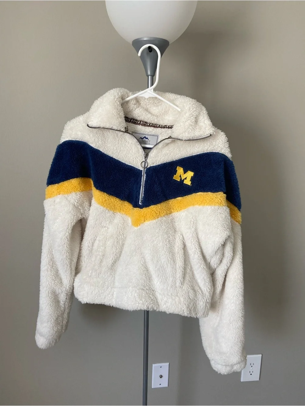 University of Michigan Fleece Zip Summit Sportswear - Picture 1 of 3
